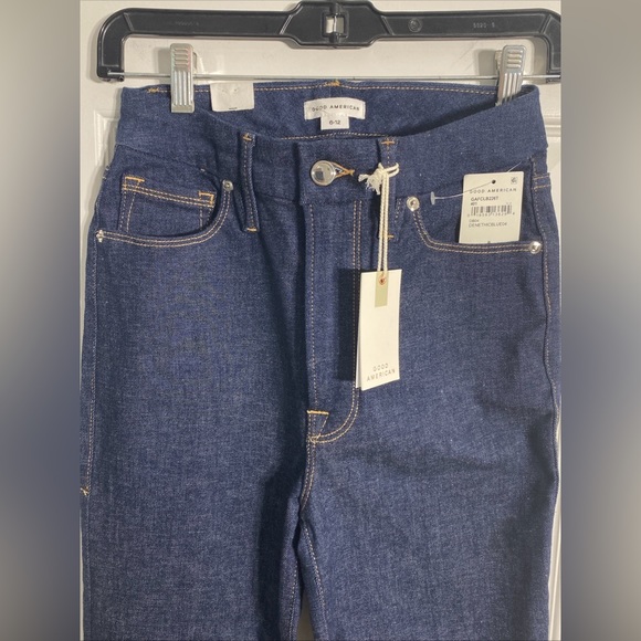 Good American x Calik Denim WOMEN’S DENIM ETHICAL BLUE 04 JEANS Sz 6-12 NEW NWT! - Picture 2 of 9